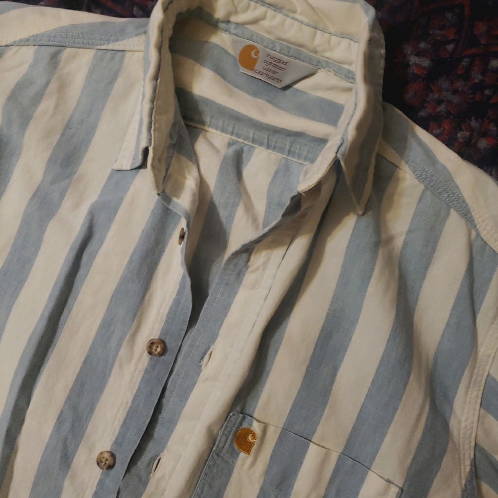 Vintage Carhartt short sleeve collared shirt